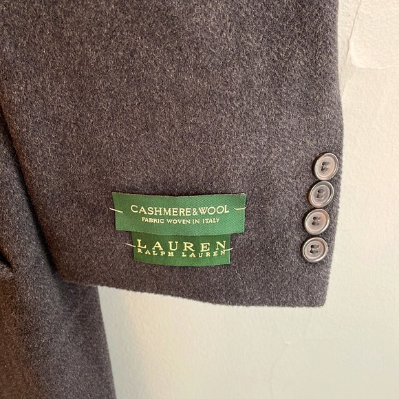 NWT Ralph Lauren cashmere/wool blend topcoat in charcoal grey - Picture 2 of 7